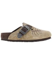 Etro - Birkenstock By 'Boston' Mules - Lyst