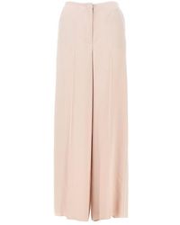 Pinko - Wide Leg Satin Pants - Lyst