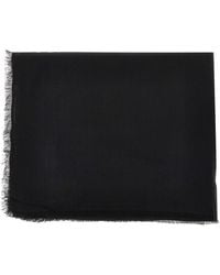 Emporio Armani - Jacquard Logo Shawl - Lyst