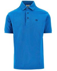 Etro - Piquet Polo Shirt With Pegaso Embroidery - Lyst