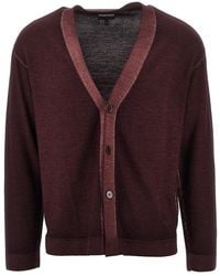 Emporio Armani - Virgin Wool Knitting Cardigan - Lyst