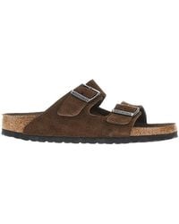 Birkenstock - 'Arizona' Suede Leather Sandals - Lyst