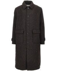 Les Deux - Herringbone Wool-Blend Coat - Lyst