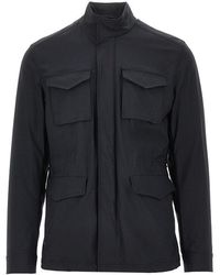 Herno - Stretch Nylon Field Jacket - Lyst