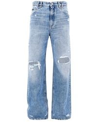 Dolce & Gabbana - Dolce&Gabbana Distressed Denim Over Pants - Lyst