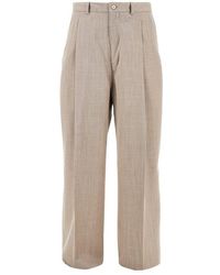 Cmmn Swdn - 'Midas' Melangé Viscose Pants - Lyst