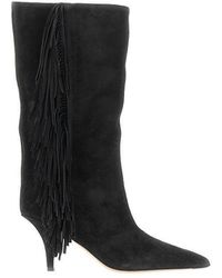 Paris Texas - 'Jessie' Suede Leather Boots 37 - Lyst