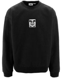Obey - Felpa Girocollo 'Icon' Extra Heavy Uomo - Lyst