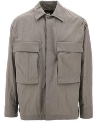 Herno - Tech-Crinkle Laminar Shirt Jacket - Lyst