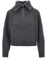 Weekend by Maxmara - Half-Zip Wool Sweater - Lyst