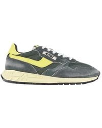 Autry - Suede And Nylon Reelwind Low Sneakers - Lyst