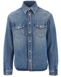 Givenchy - Couture Seam Denim Shirt - Lyst