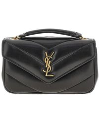 Saint Laurent - Quilted Nappa Leather Mini 'Loulou' Bag - Lyst