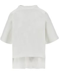 Alaïa - Asymmetrical Boxy Fit T-Shirt - Lyst