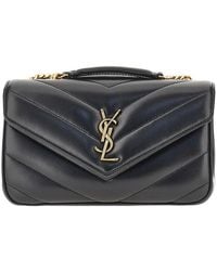 Saint Laurent - Quilted Nappa Leather Small 'Loulou' Bag - Lyst