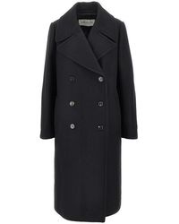 Dries Van Noten - Double-Breasted Long Coat - Lyst