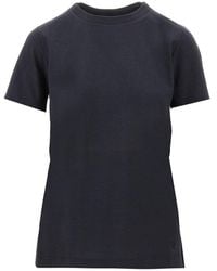 Emporio Armani - T-Shirt With Logo Embroidery - Lyst