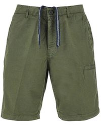 Aspesi - Cotton Bermuda Shorts - Lyst