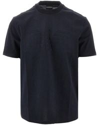 Emporio Armani - Jacquard Eagle T-Shirt - Lyst