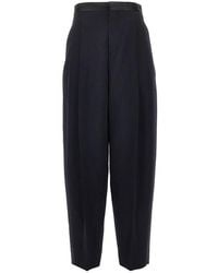 Bottega Veneta - Grain De Poudre Wool Pants With Darts - Lyst