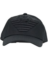 Emporio Armani - Baseball Cap With Eagle Embroidery - Lyst