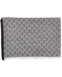 Gucci - Jacquard Silk And Wool-Blend Scarf - Lyst