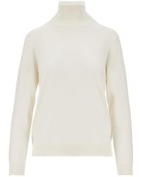Weekend by Maxmara - Silk And Wool-Blend Knitted Turtleneck - Lyst