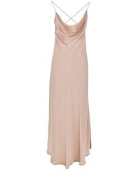 Pinko - Satin Long Slipdress - Lyst