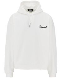 DSquared² - Hoodie With Logo Embroidery - Lyst