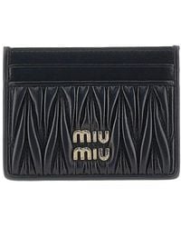 Miu Miu - Matelassé Nappa Leather Cardholder - Lyst