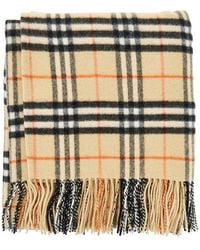 Burberry - Check Wool And Cashmere Cape - Lyst