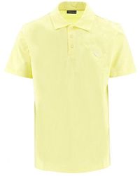 Emporio Armani - Eagle Patch Jersey Polo Shirt - Lyst