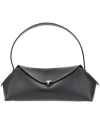 TOTEME - Grained Leather T-Lock Shoulder Bag - Lyst