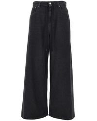 MM6 by Maison Margiela - Oversized Jeans With Drawstring - Lyst