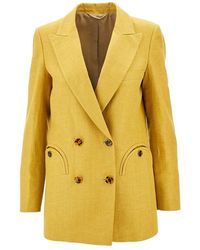 BLAZE - 'Everyday' Linen Double-Breasted Jacket - Lyst