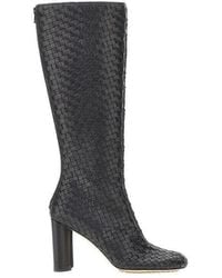 Bottega Veneta - Intrecciato Nappa Leather 'Cherry' Boots - Lyst