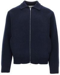 Laneus - Wool Knitted Cardigan - Lyst