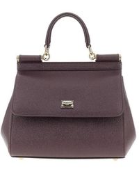 Dolce & Gabbana - Dauphine Leather Medium 'Sicily' Bag - Lyst