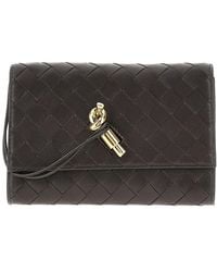 Bottega Veneta - Intrecciato Nappa Leather 'Andiamo' Pouch - Lyst