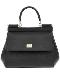 Dolce & Gabbana - Dauphine Leather Medium 'Sicily' Bag - Lyst