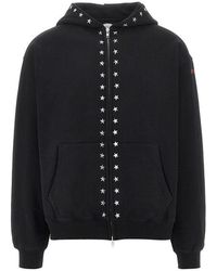 Pleasures - 'Dane' Studded Full-Zip Hoodie - Lyst