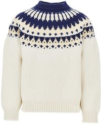 DSquared² - Jacquard Motif Wool Sweater - Lyst