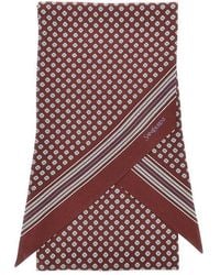 Saint Laurent - Silk Twill Lavalliere Scarf - Lyst
