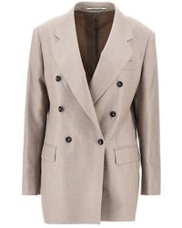 Tagliatore - Double-Breasted Twill Jacket - Lyst