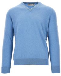 Ballantyne - V-Neck Cashmere Sweater - Lyst
