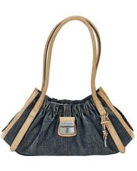 Marc Jacobs - Denim And Suede 'Cristina' Shoulder Bag - Lyst