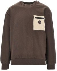 Mauna Kea - Corduroy Pocket Crewneck Sweatshirt - Lyst