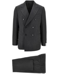 Caruso - Wool Double-Breasted 'Norma' Suit - Lyst