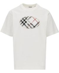 Burberry - 'Knight Stamp' Embroidery T-Shirt - Lyst