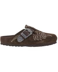 Etro - Birkenstock By 'Boston' Mules - Lyst